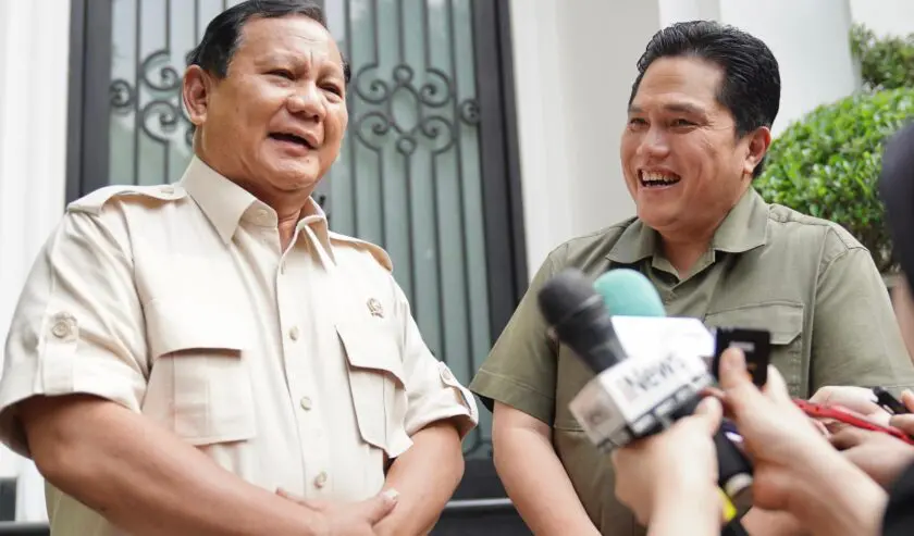 Erick Thohir Menyatakan Dukungannya kepada Prabowo