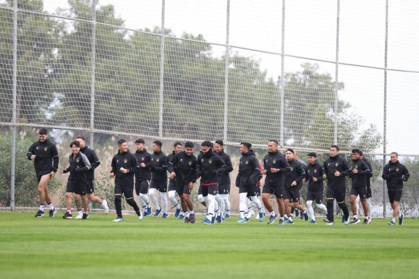 Timnas Indonesia Melakukan Latihan Pertama di Turki Sebelum Piala Asia