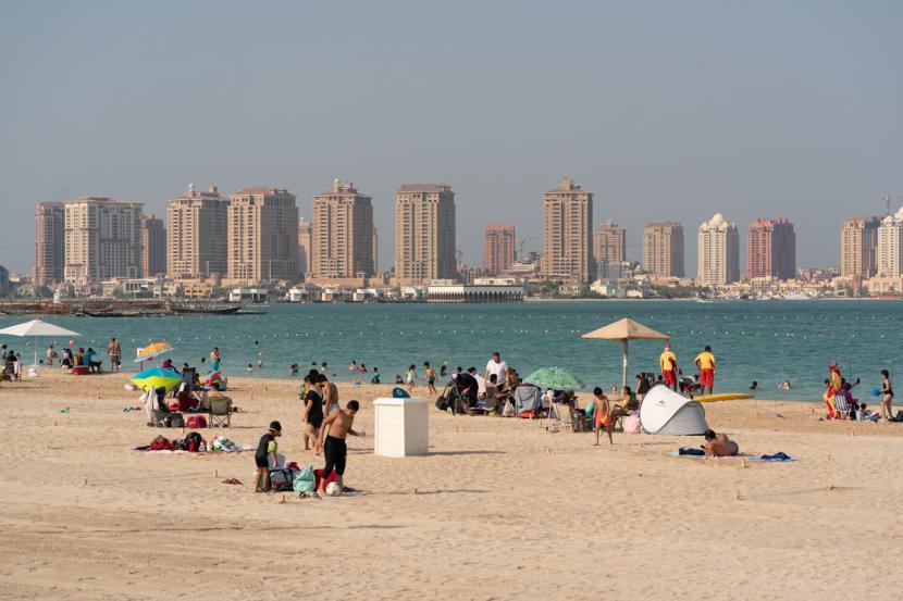 Menikmati Malam di Katara Cultural Village Qatar dengan Segelas Karak